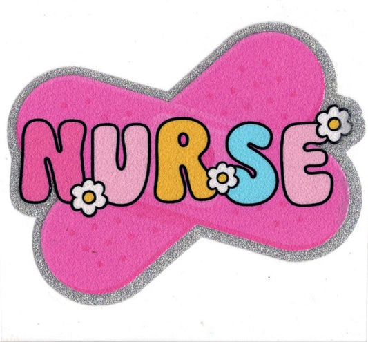 Glitter Nurse Decal