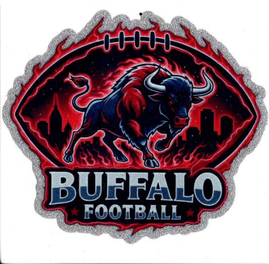 Buffalo Football Glitter Decal NFL