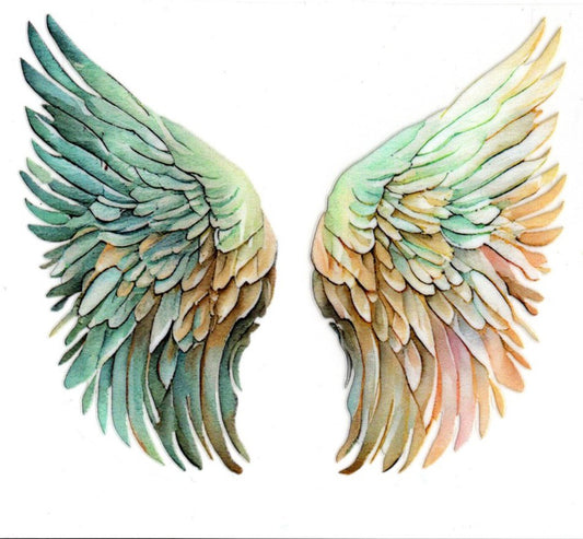 Teal Angel Wings