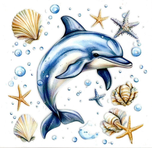 Dolphin with Sea Shells