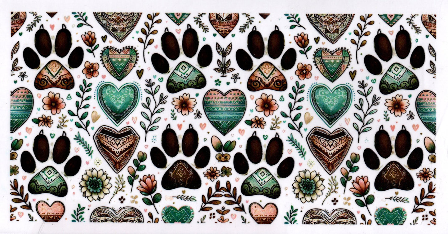 Boho Colored Dog Prints