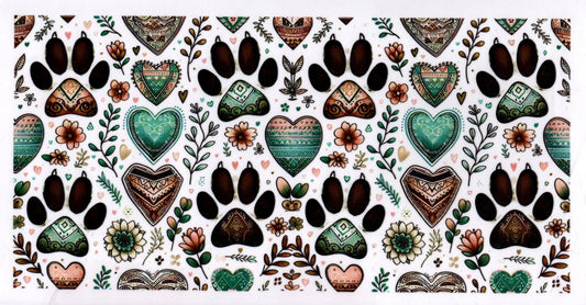 Boho Colored Dog Prints