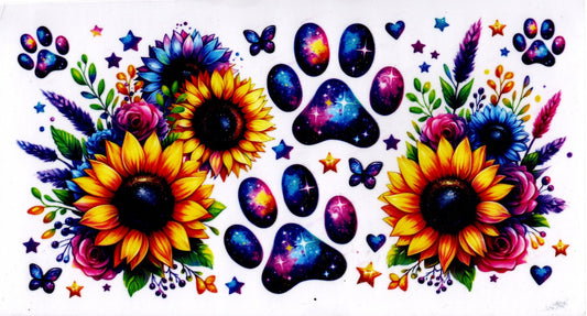 Colorful Floral Dog Print