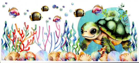 Turtles Fish and Coral