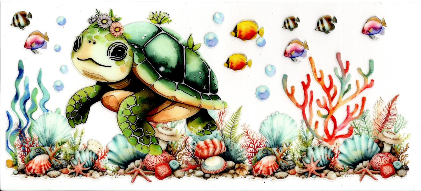 Turtle with Flowers
