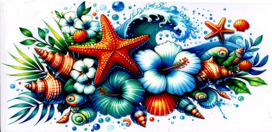 Starfish Floral Seashells