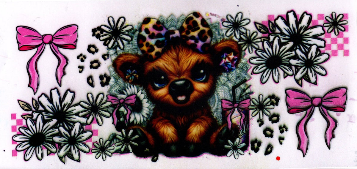 Baby Highland Cow Pink Bows