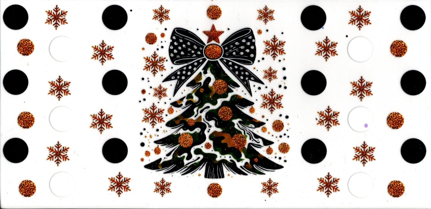 Christmas Tree Black and Gold