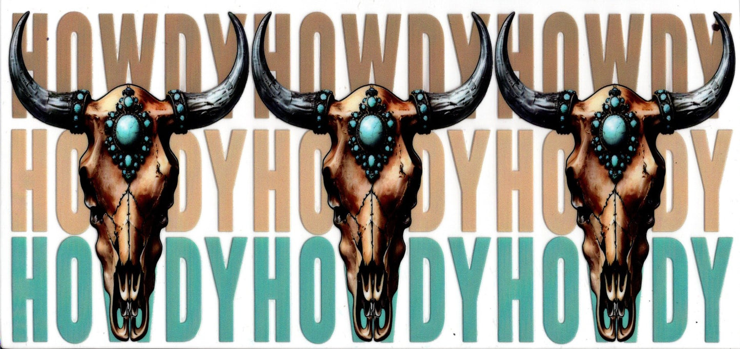Howdy Skull Western