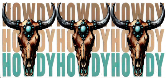 Howdy Skull Western
