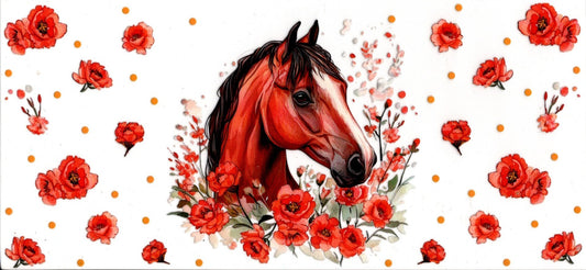 Horse and Flowers