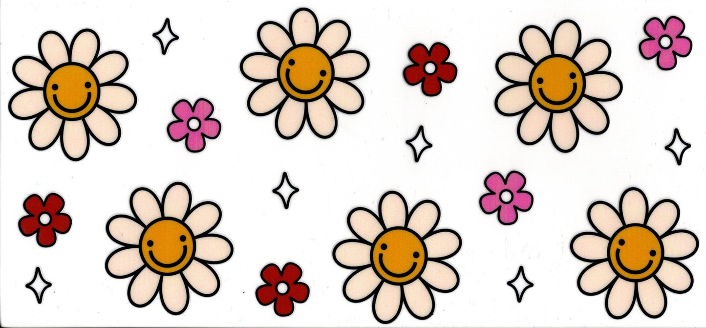 Flowers with Smiley Faces