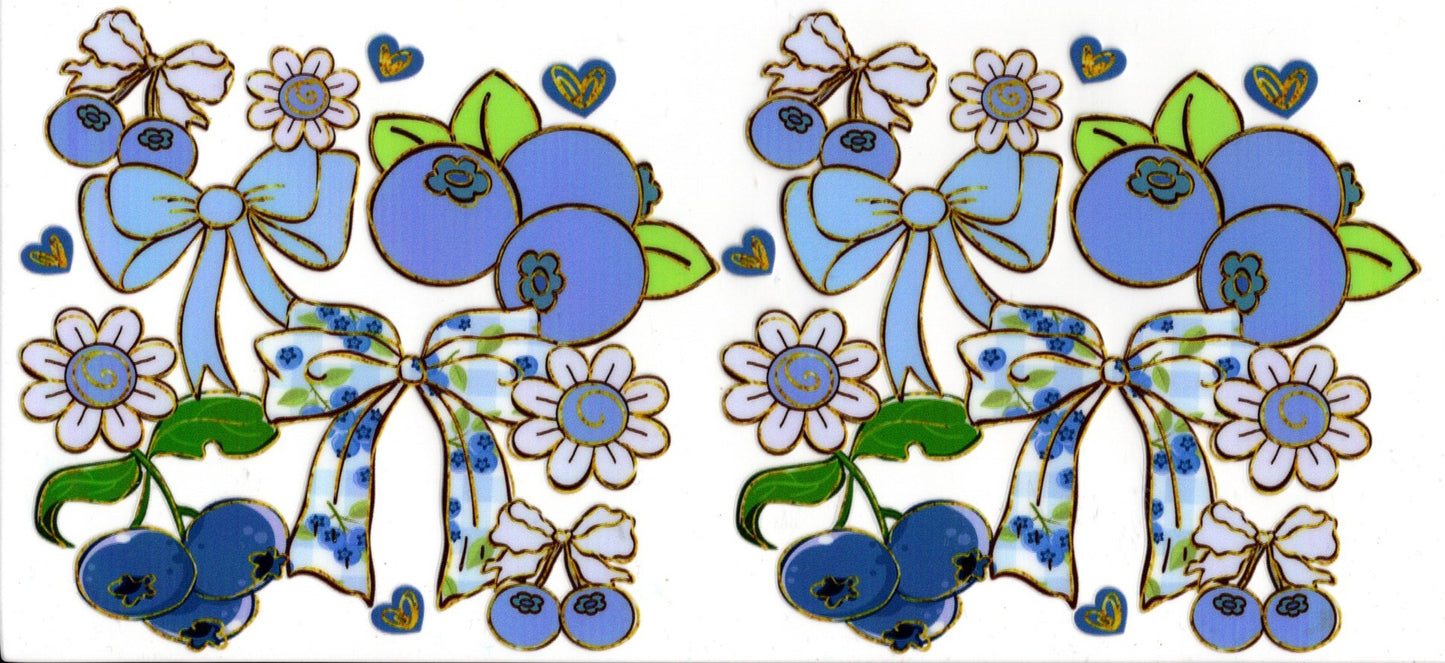 Blueberries Bows Flowers ~ Food