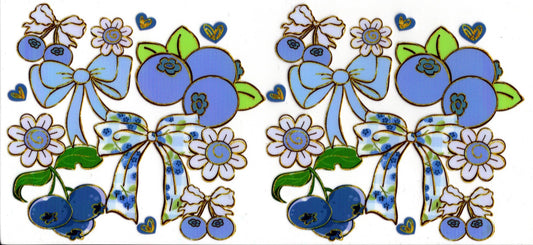Blueberries Bows Flowers ~ Food