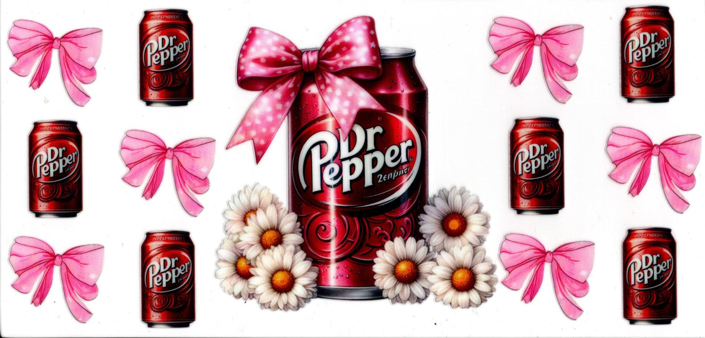 Dr Pepper Can Pink Bows