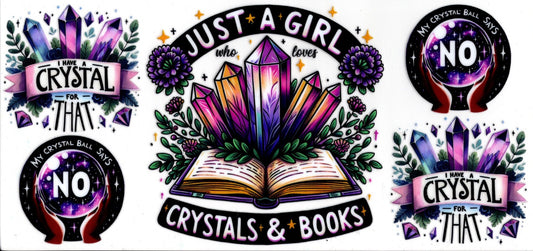 Just A Girl Crystals and Books