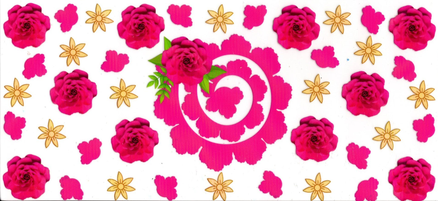 Pink Floral With Spiral