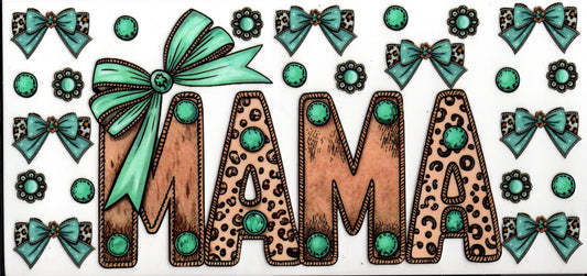 Turquoise Mama With Bows