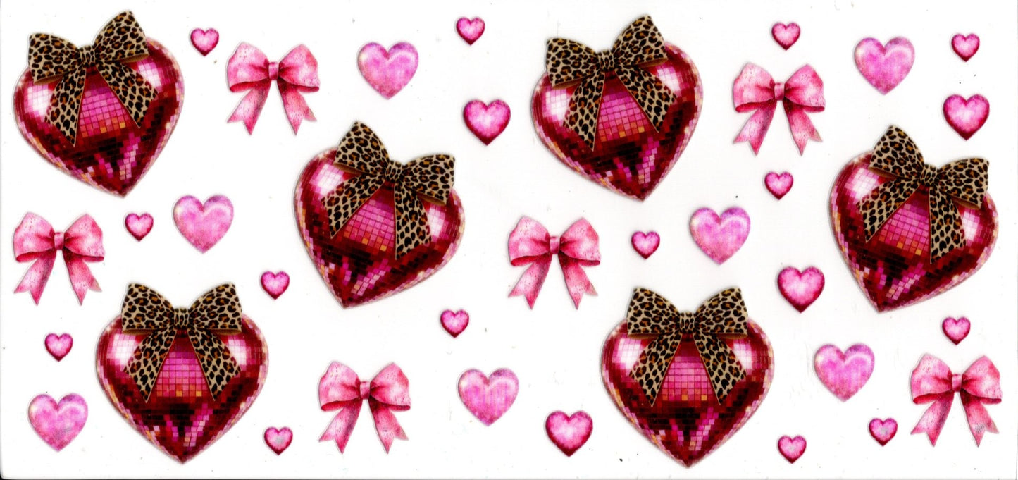 Heart Shaped Disco Ball and Bows