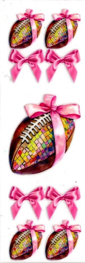 Football Pink Bow
