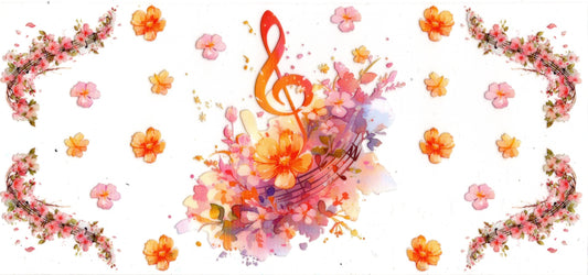 Floral Music Note