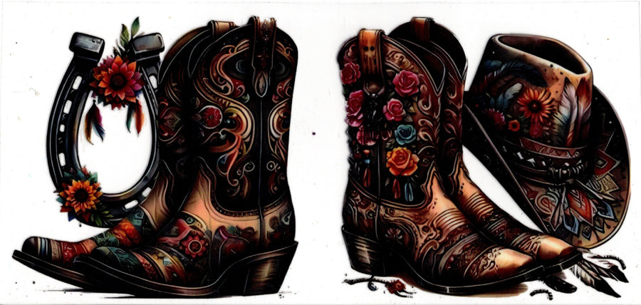 Boots Hat Horseshoe Western