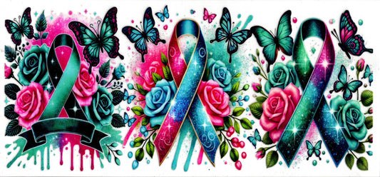 Teal Cancer Ribon