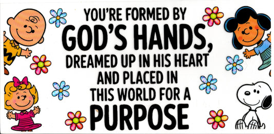 You're Formed By God's Hands Peanuts Faith
