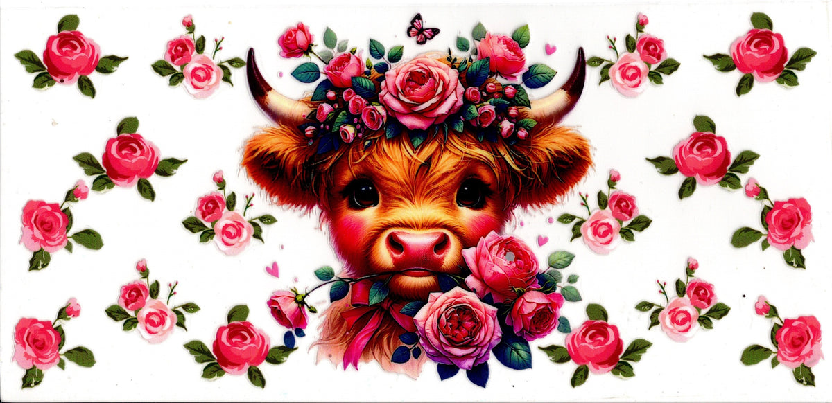 HIghland Cow Floral