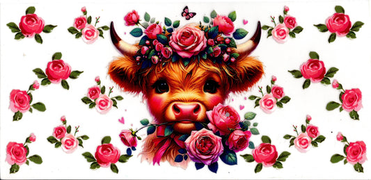 HIghland Cow Floral