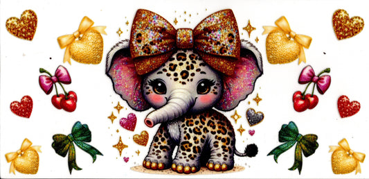 Cute Cheetah Print Elephant