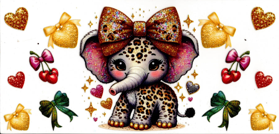 Cute Cheetah Print Elephant