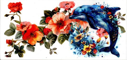 Dolphin With Flowers