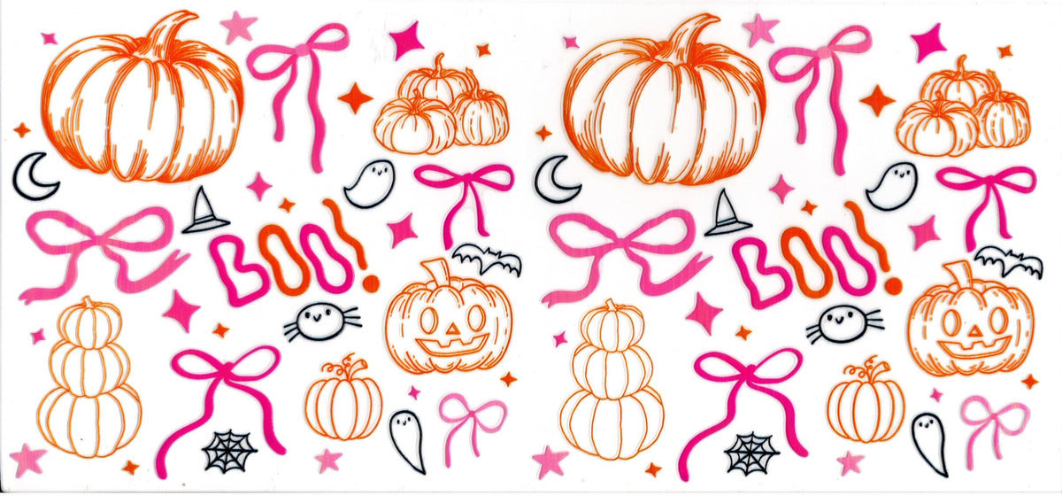 Pink Orange and Black Halloween Things