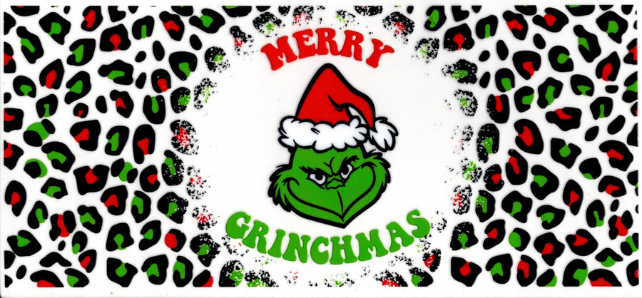 Merry Grinchmas Cheetah Print