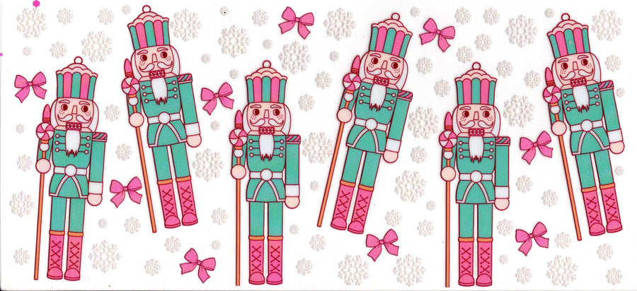 Pink and Teal Toy Soldiers