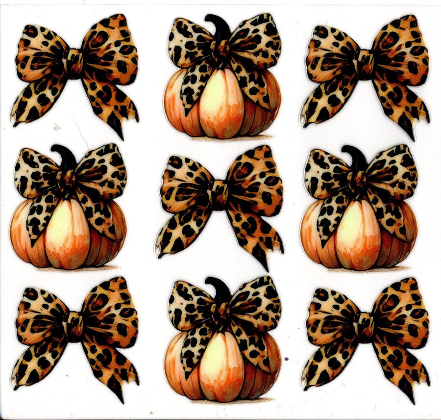 Cheetah Bows and Pumpkins