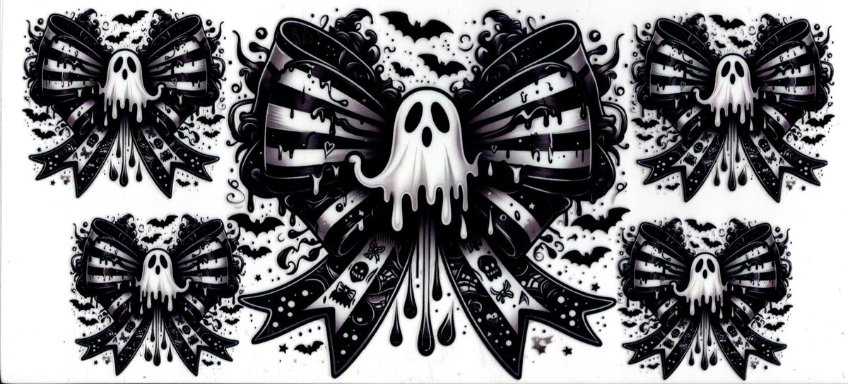 Black White Ghost Bows
