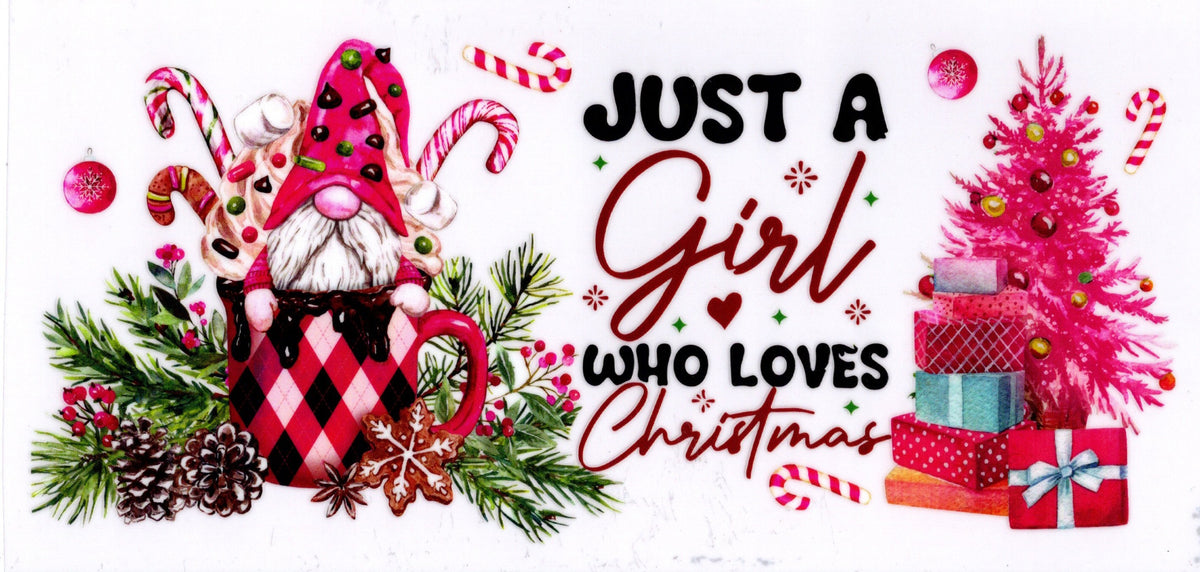 Just A Girl Who Loves Christmas ~ Gnome