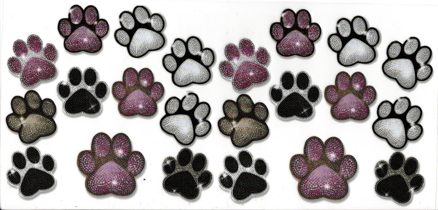 Bedazzled Paw Prints