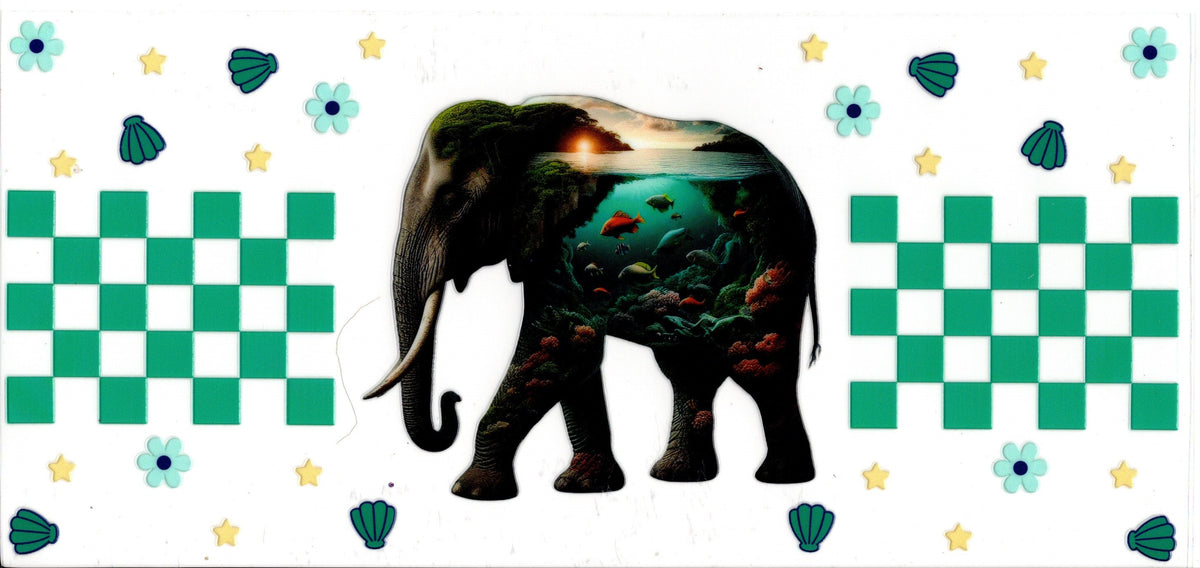 Elephant with Fish Bowl
