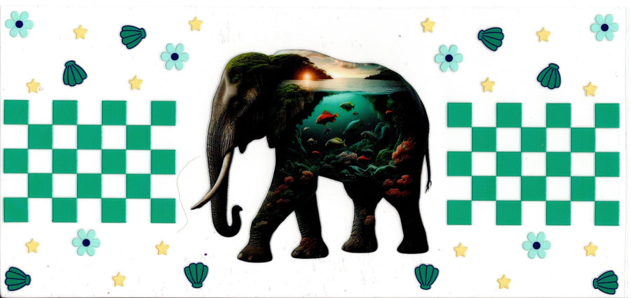 Elephant with Fish Bowl
