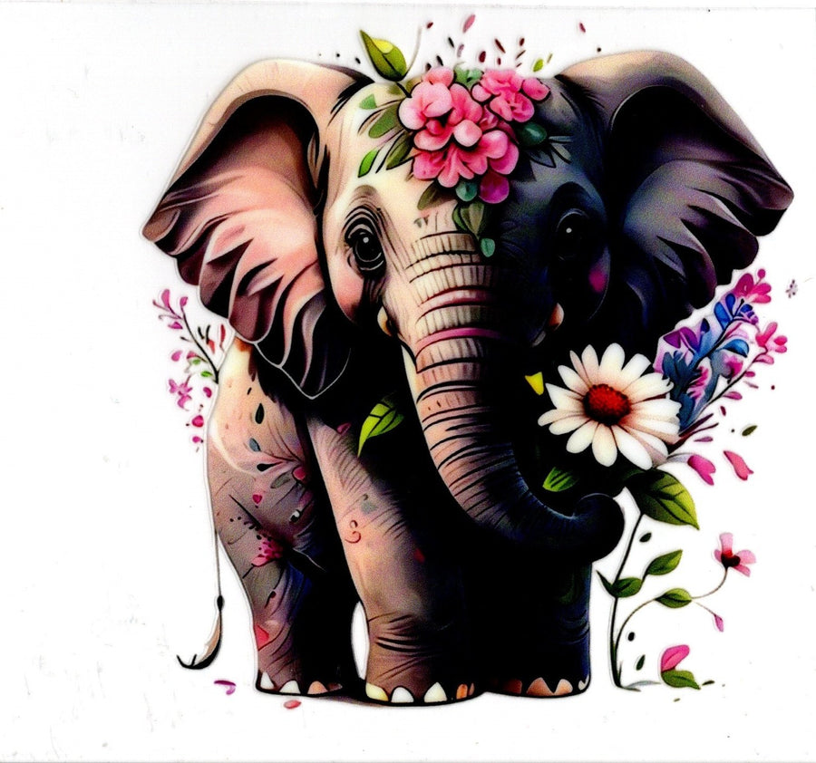 Elephant and Florals