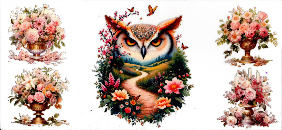 Owl and Floral Mtn Scene