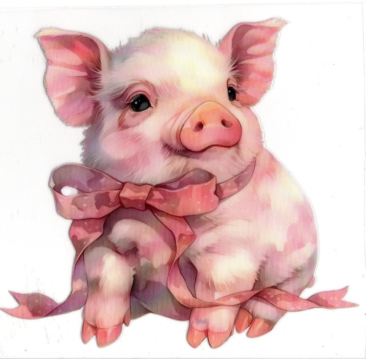 Pig With Pink Bow