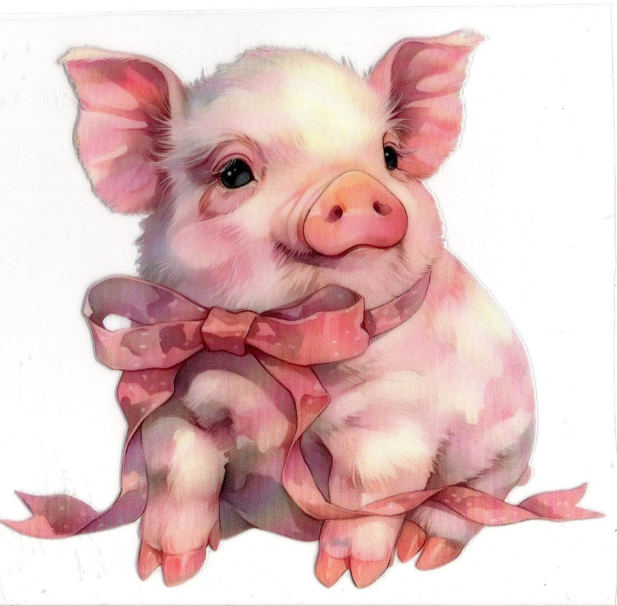 Pig With Pink Bow