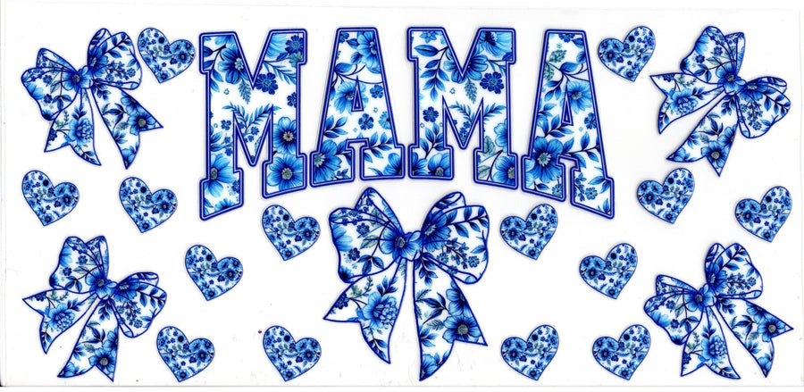 Blue Floral Mama