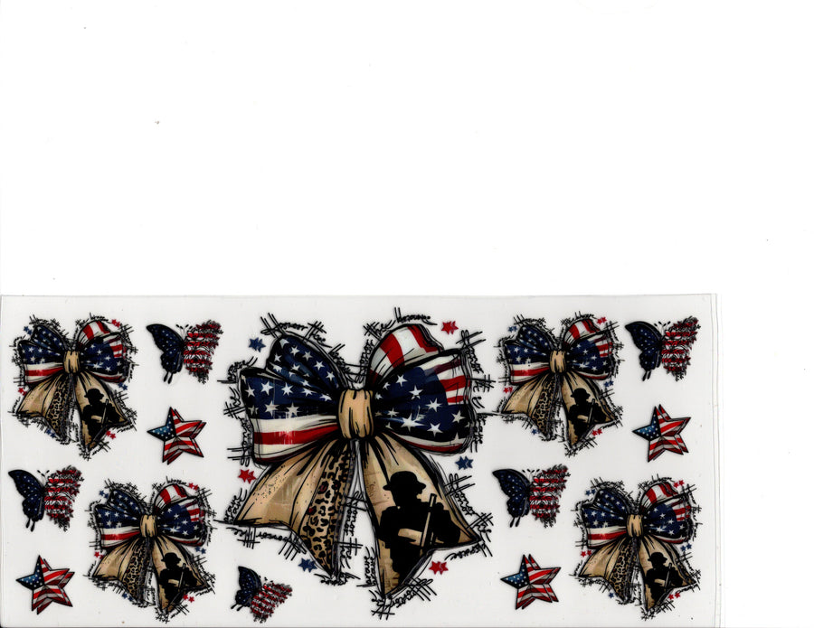Honor The Brave ~ Red White and Blue Bows