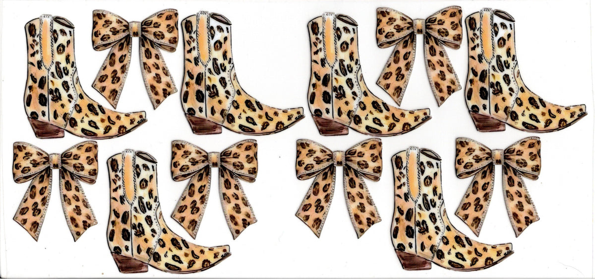 Cheetah Print Boots and Bows
