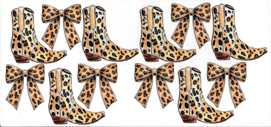Cheetah Print Boots and Bows